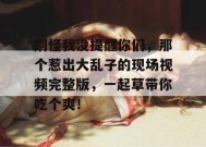 别怪我没提醒你们，那个惹出大乱子的现场视频完整版，一起草带你吃个爽！